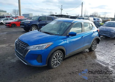 2021 Nissan Kicks Sv Xtronic Cvt z USA, uszkodzony, nr VIN 3N1CP5CV5ML474745